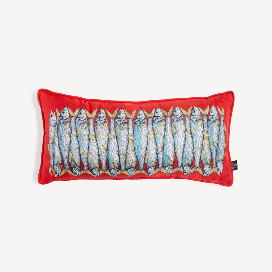 Fornasetti Cuscino Sardina Multicolore Cuscini