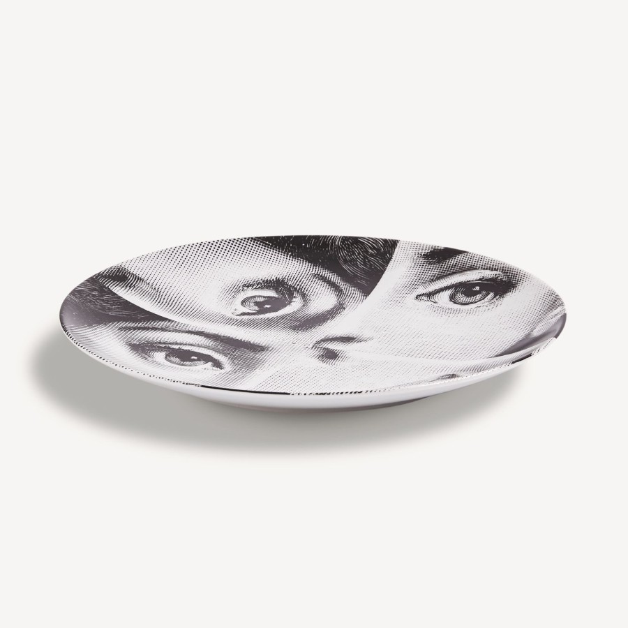 Fornasetti Piatto Da Muro Tema E Variazioni N.244 Bianco Nero Ripetizione