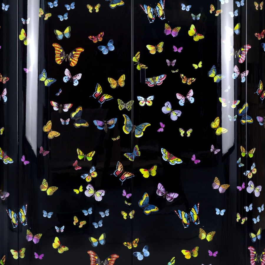 Fornasetti Mobile Curvo Farfalle Multicolore Armadi Curvi
